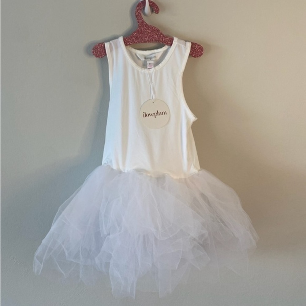 NWT iloveplum BAE Tutu Dress - Lucy White - Size 8Y